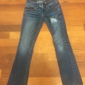 American Eagle kick boot stretch jeans. Size 4.EUC